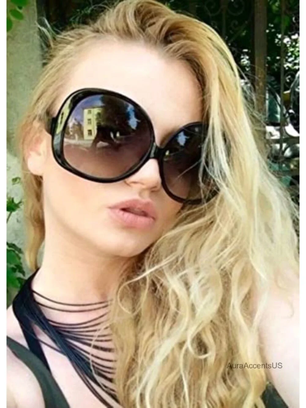Oversized Retro Vintage Style Sunglasses UV Protection Celebrity Fashion